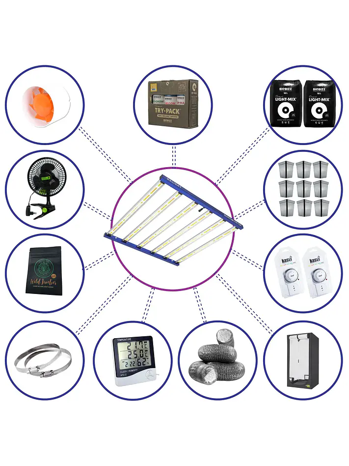 Kit Completo Quantum Lite Delight Plus 120- 720W Fácil Armado 1