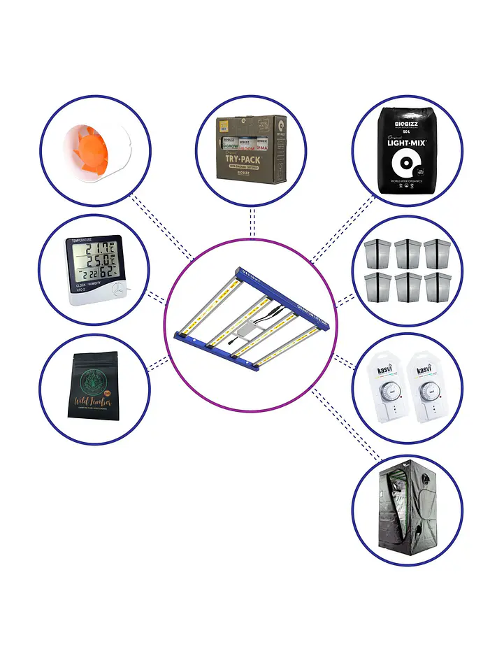 Kit Medio Quantum Lite Delight 100- 360W Fácil Armado 1