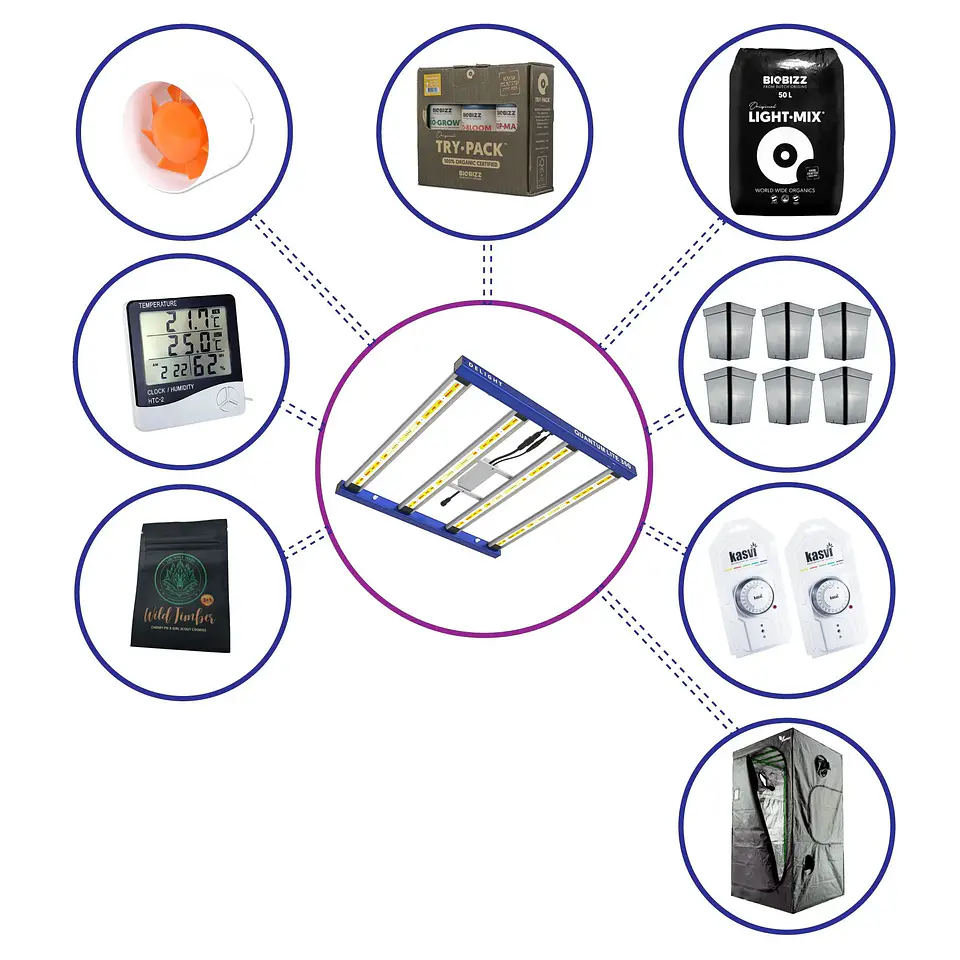 Kit Medio Quantum Lite Delight 100- 360W Fácil Armado 1