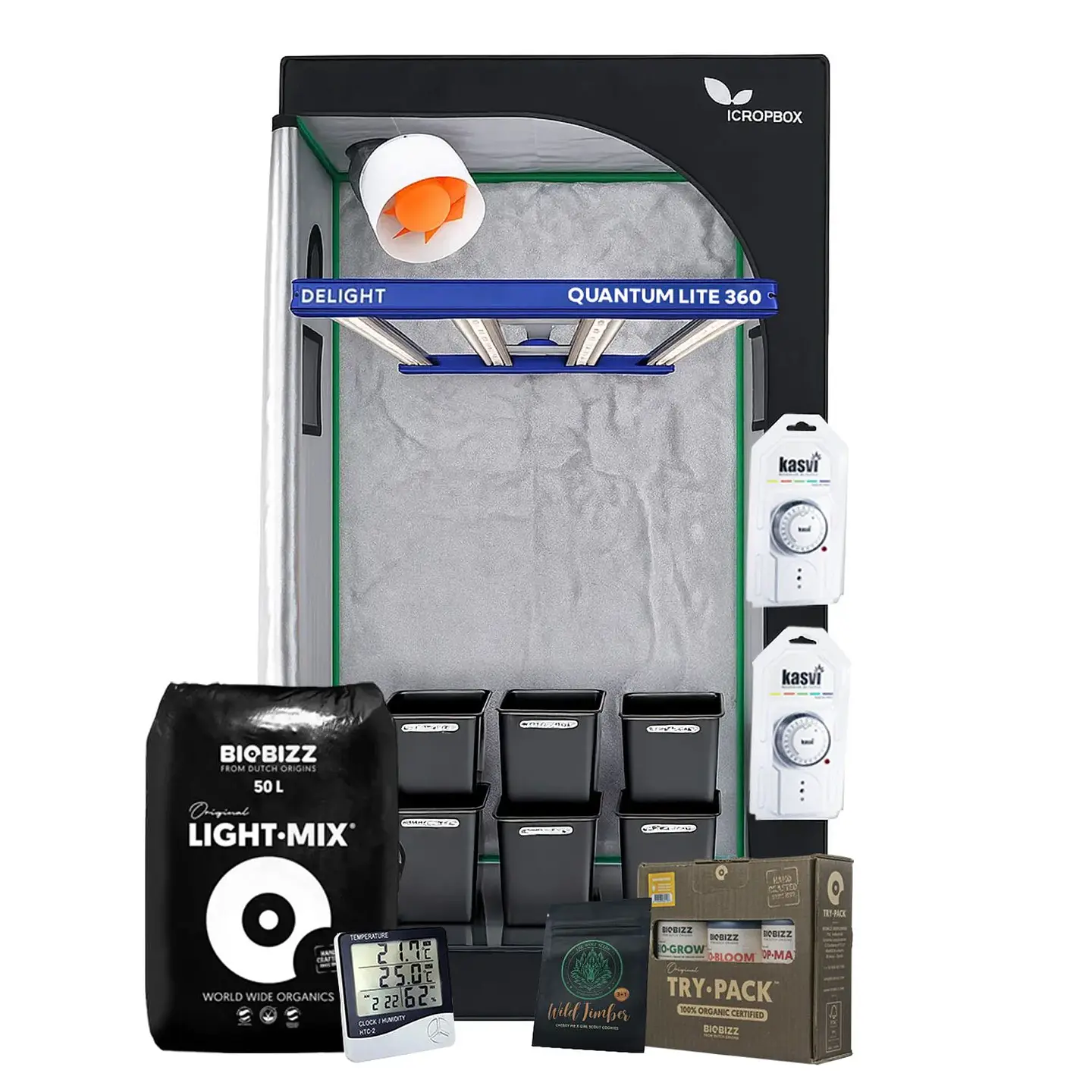 Kit Medio Quantum Lite Delight 100- 360W Fácil Armado 2