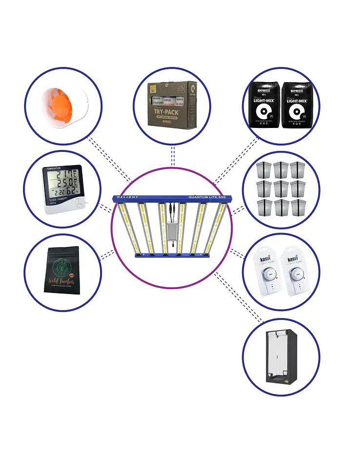Kit Medio Quantum Lite Delight 120- 600W Fácil Armado 2