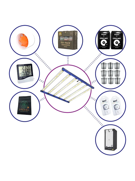 Kit Medio Quantum Lite Delight Plus 120- 720W Fácil Armado 2