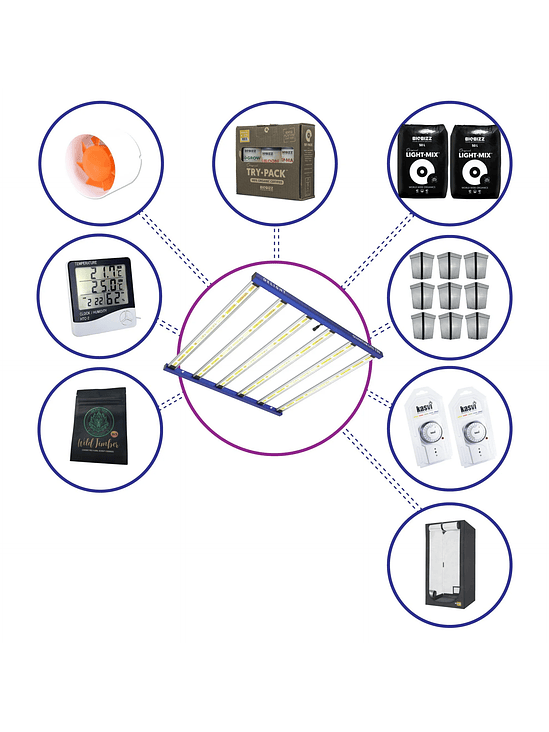 KIT MEDIO QUANTUM LITE DELIGHT PLUS 120- 720W FÁCIL ARMADO 2