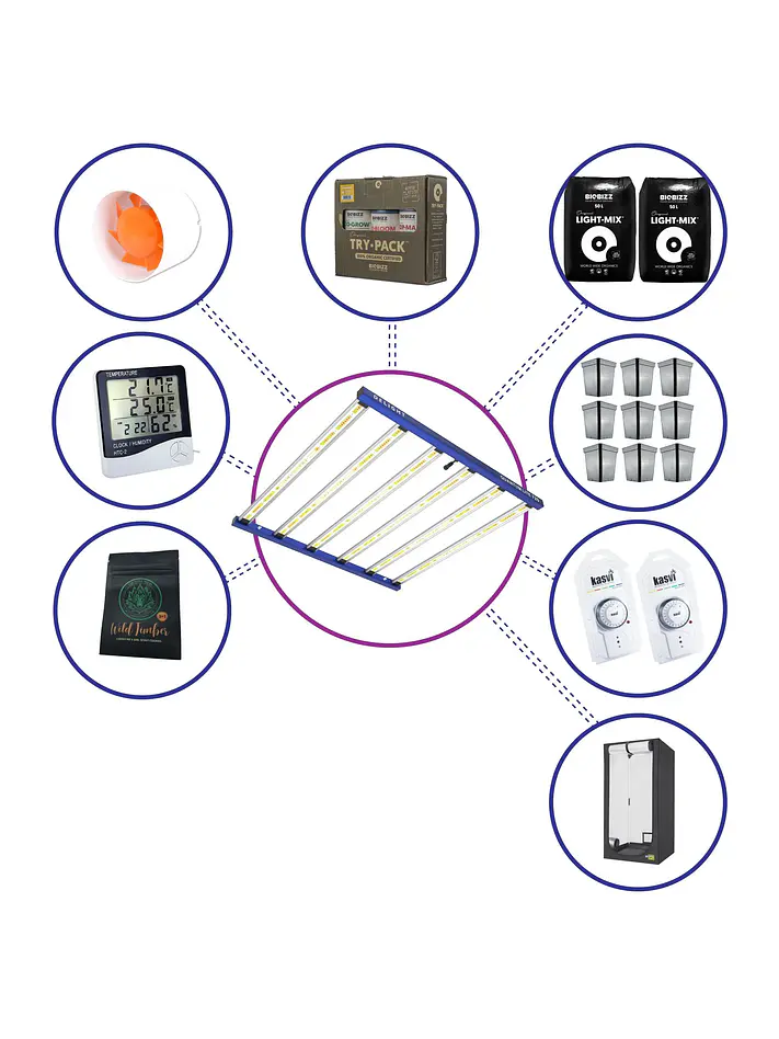 Kit Medio Quantum Lite Delight Plus 120- 720W Fácil Armado 2
