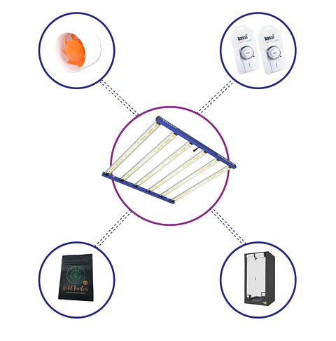 Kit Starter Quantum Lite Delight Plus 120- 720W Fácil Armado
