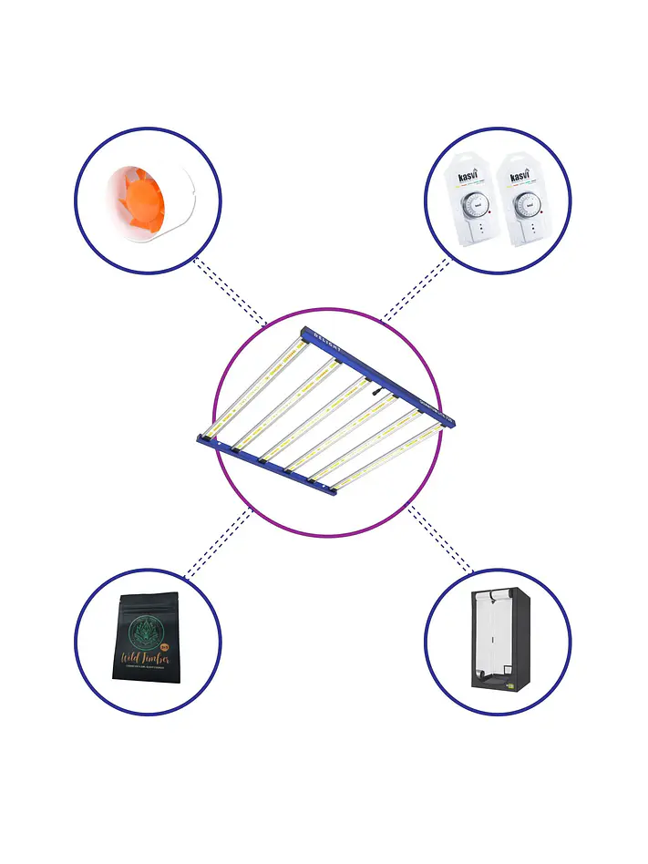 Kit Starter Quantum Lite Delight Plus 120- 720W Fácil Armado 2