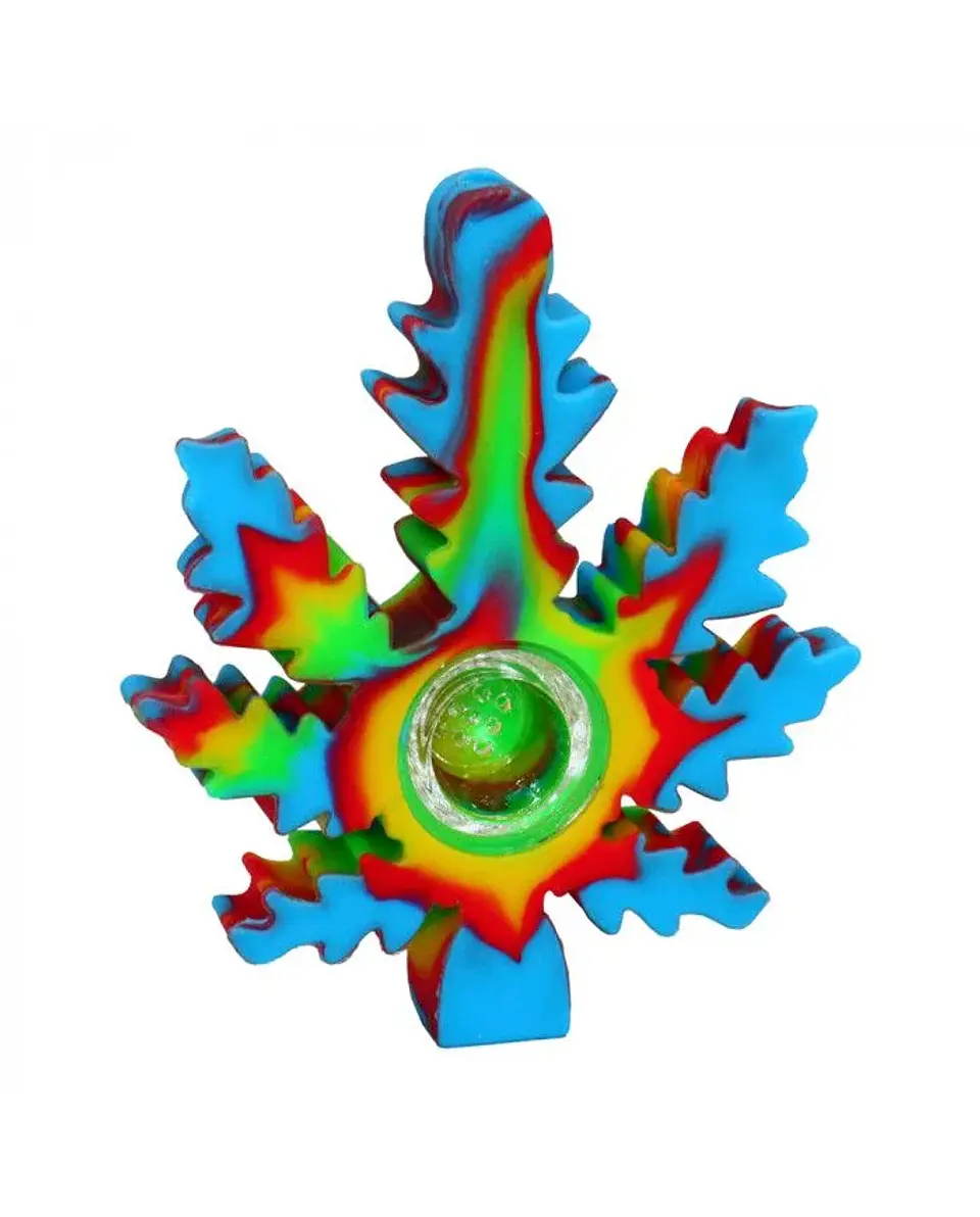Pipa Silicona Hoja De Colores 1