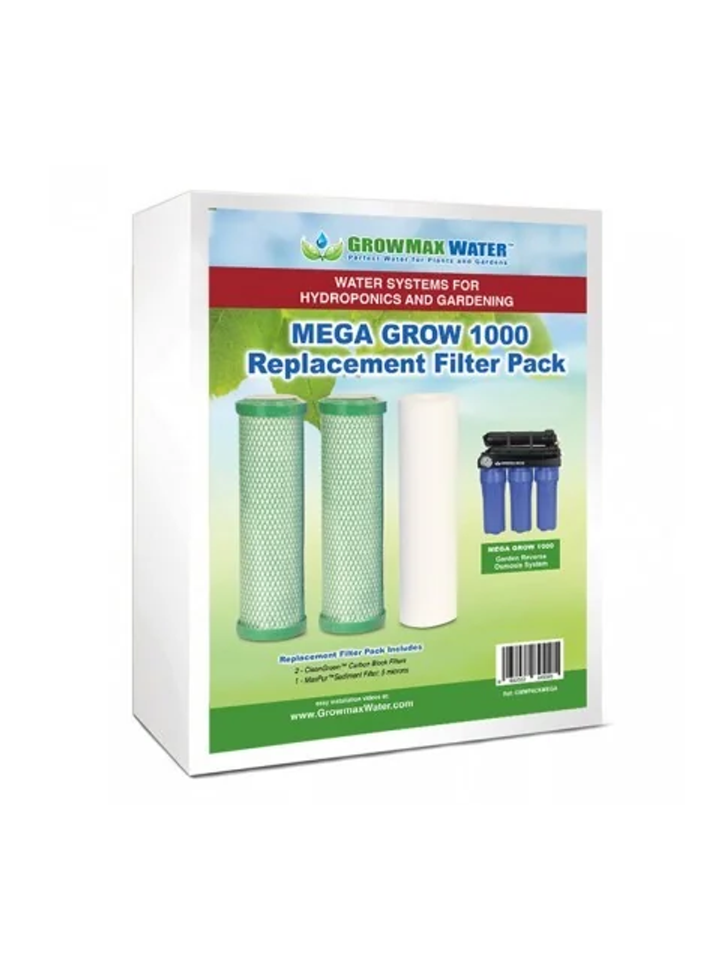 Pack Filtro Reemplazo Mega 1000-Grow Max 1