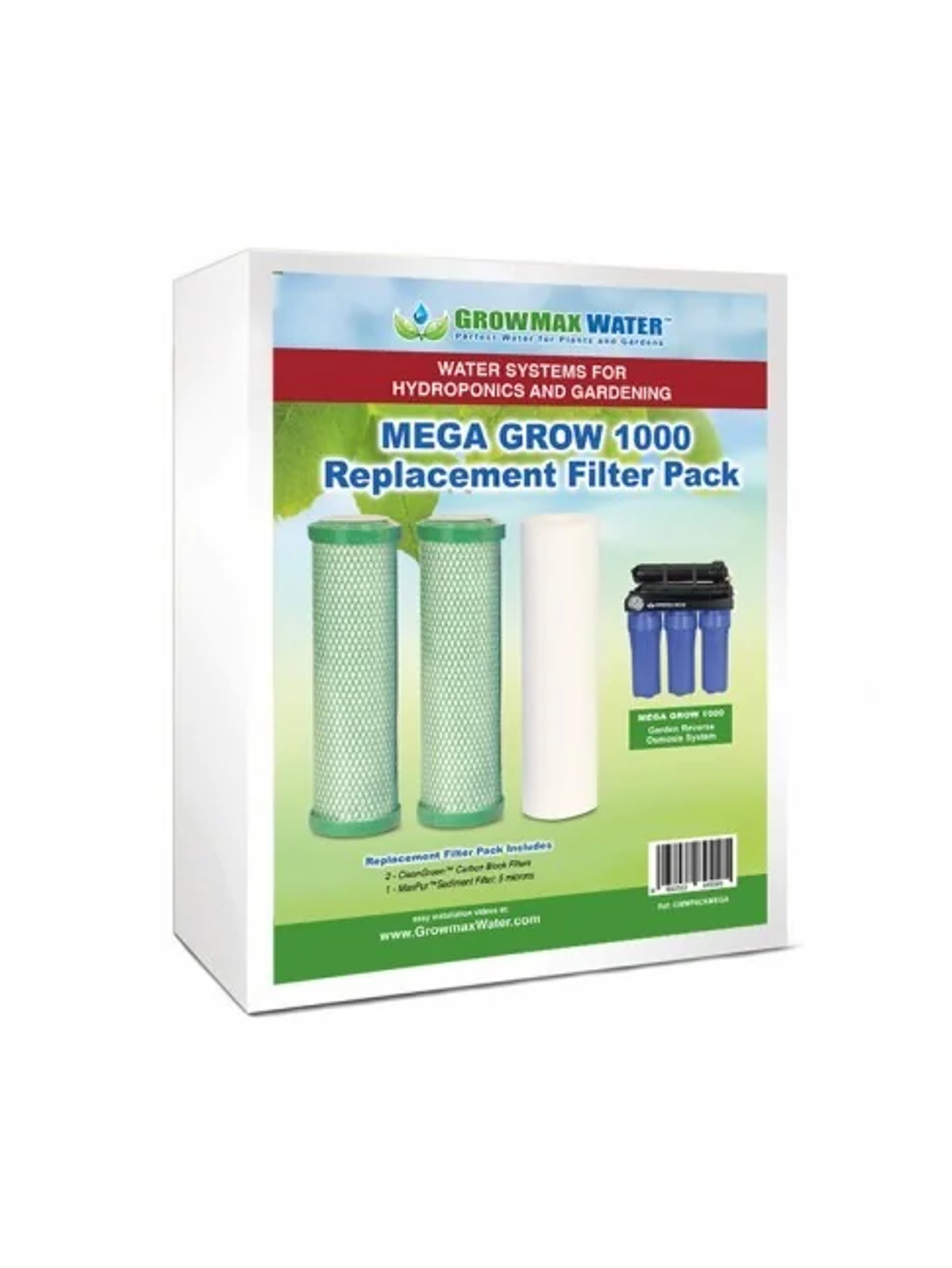 Pack Filtro Reemplazo Mega 1000-Grow Max 1