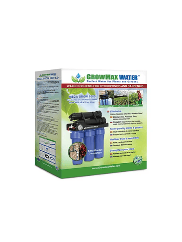 SISTEMA DE PURIFICACION DE AGUA MEGA GROW 1000L/DÍA- GROWMAX 3