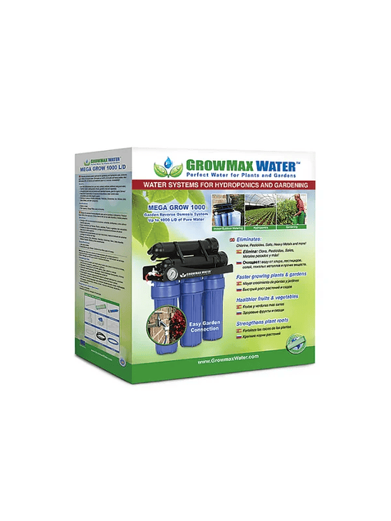 SISTEMA DE PURIFICACION DE AGUA MEGA GROW 1000L/DÍA- GROWMAX 3