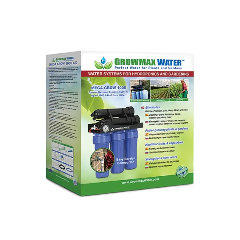 Sistema De Purificacion De Agua Mega Grow 1000L/Día- Growmax 3