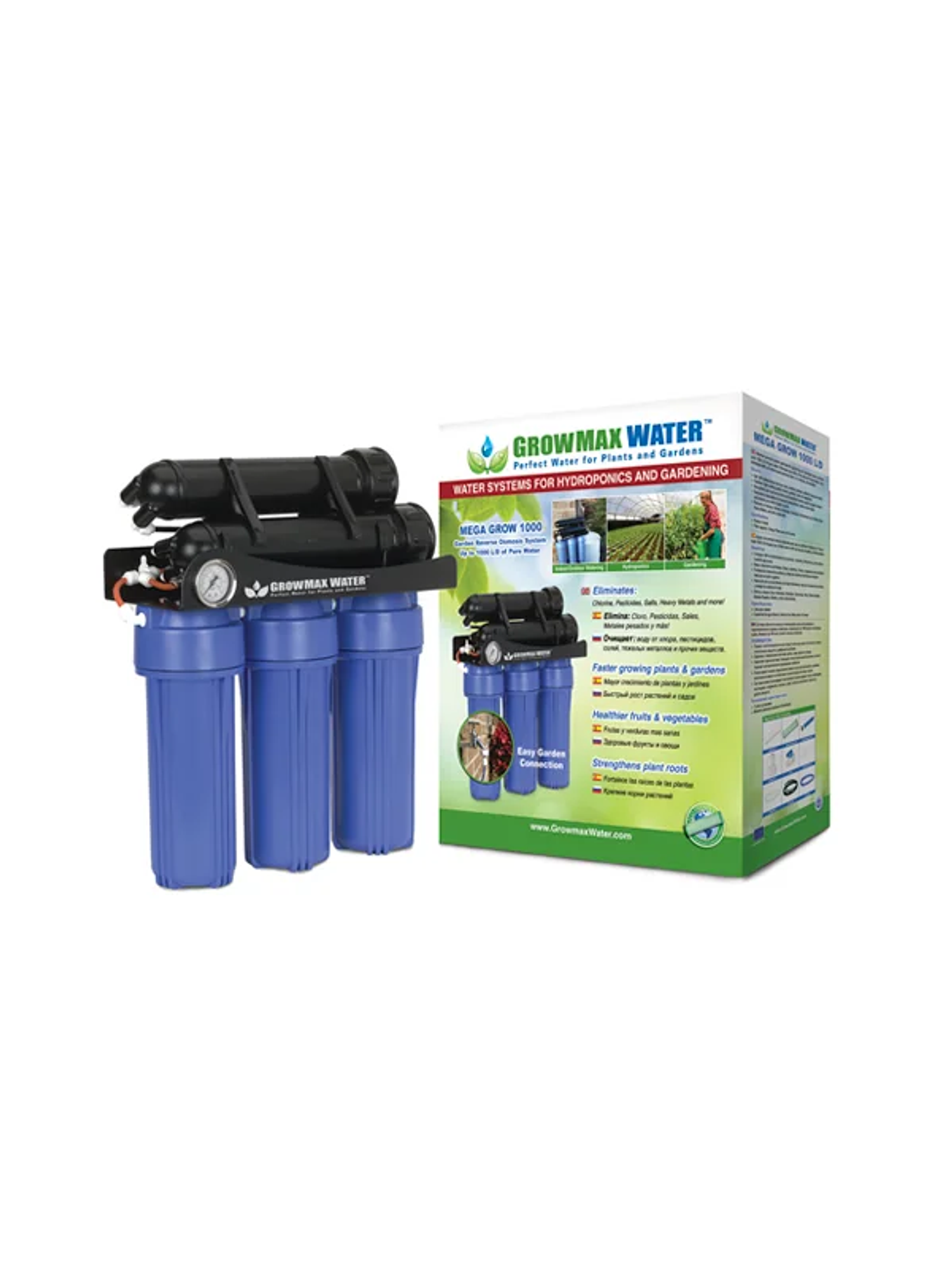 Sistema De Purificacion De Agua Mega Grow 1000L/Día- Growmax 4