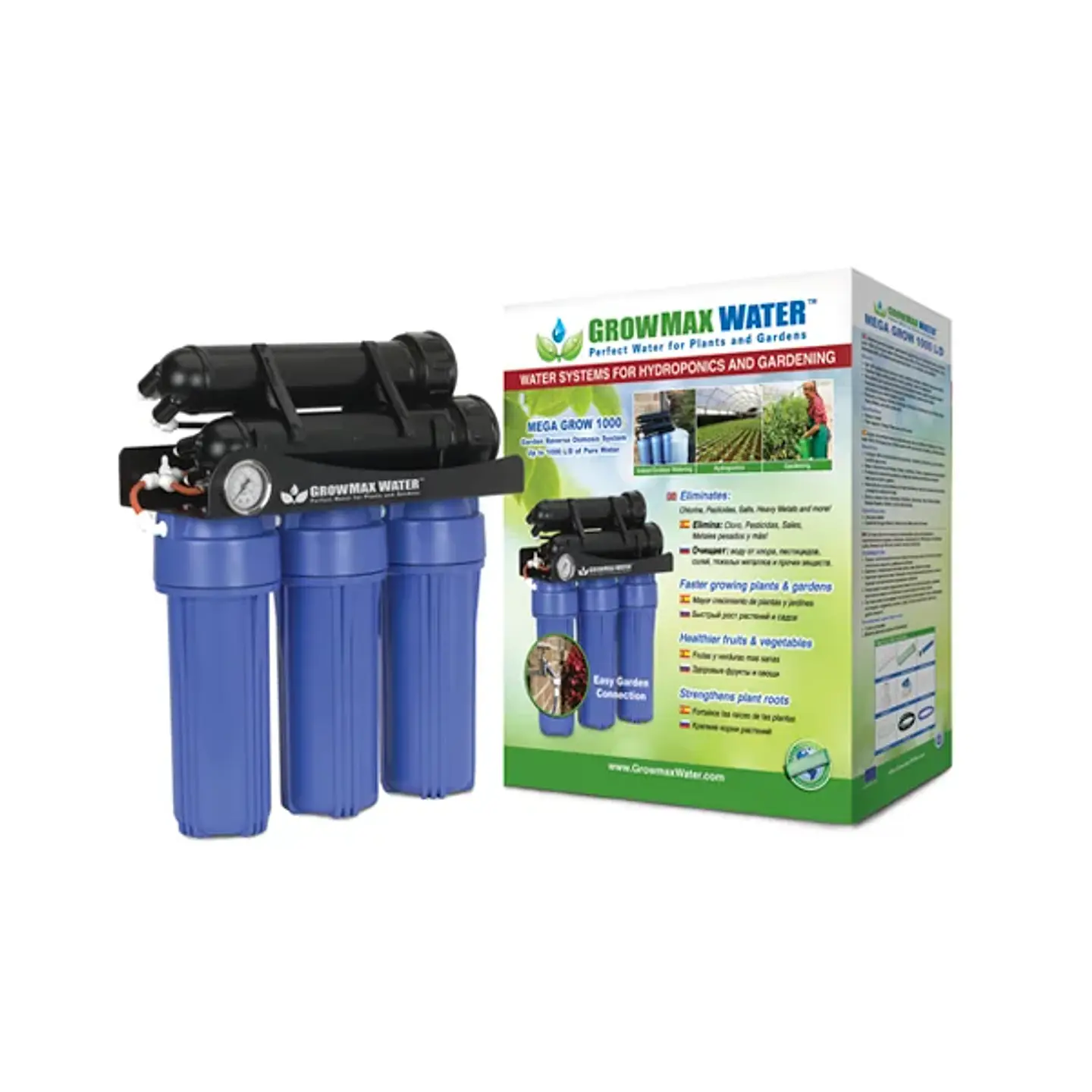 Sistema De Purificacion De Agua Mega Grow 1000L/Día- Growmax 4