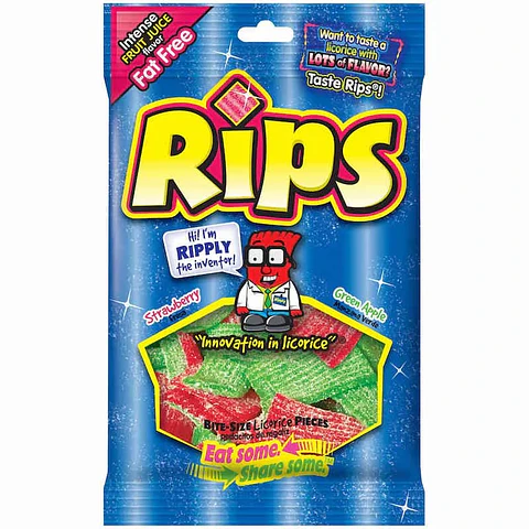 Rips Strawberry Green Apple Gomitas Acidas 113 Gr