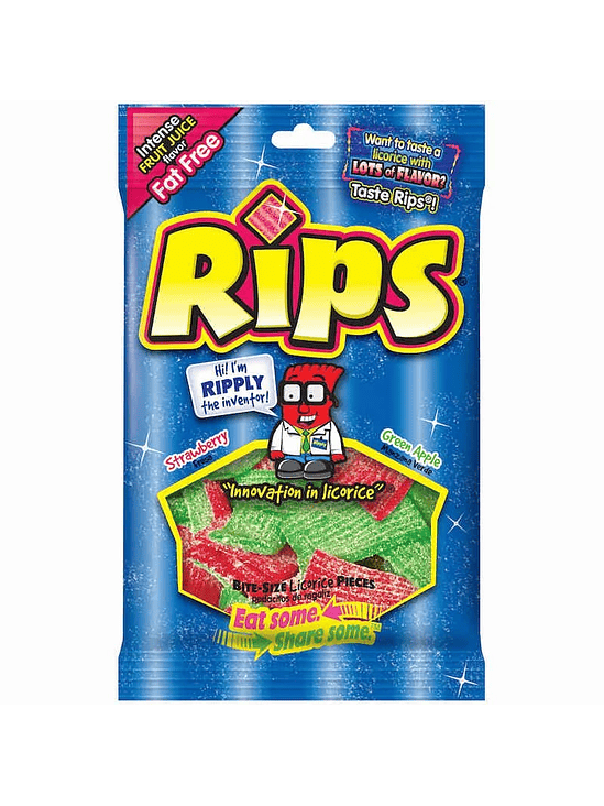 RIPS STRAWBERRY GREEN APPLE GOMITAS ACIDAS 113 GR 1