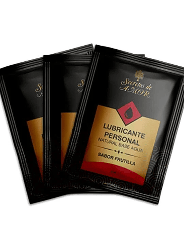 LUBRICANTE ÍNTIMO DE FRUTILLA EN SACHET – HIDRATACIÓN, SUAVIDAD Y PLACER NATURAL 1