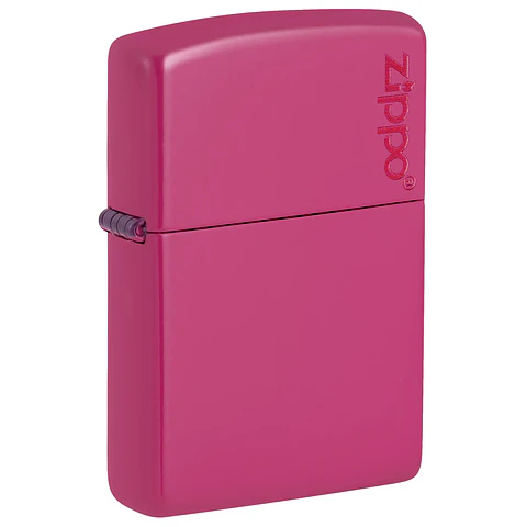 Encendedor Rosado Logo Rojo-Zippo