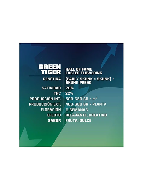 Green Tiger Fast Fem -Bsf (X7/X4/X2) 2