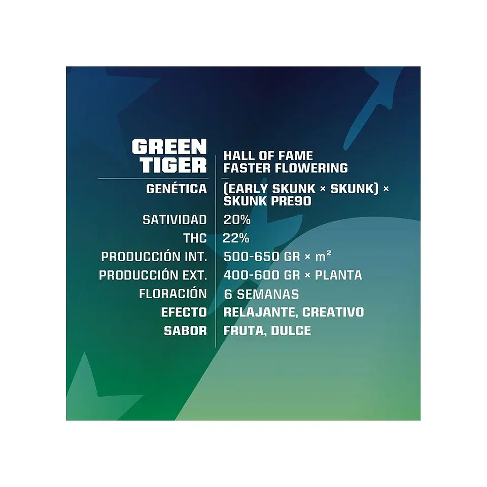 Green Tiger Fast Fem -Bsf (X7/X4/X2) 2