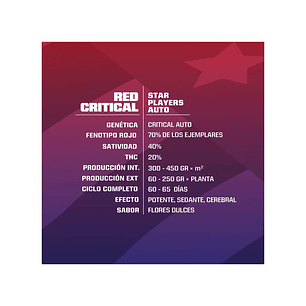 RED CRITICAL  AUTO X7 -BSF