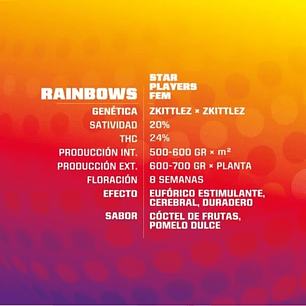 STAR PLAYERS RAINBOWS FEM X2-BSF