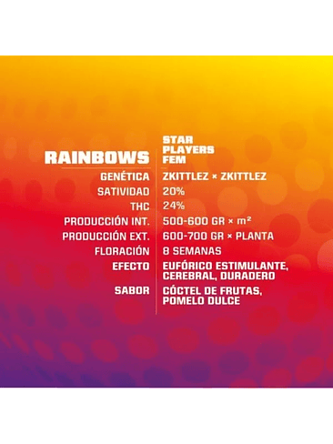 STAR PLAYERS RAINBOWS FEM X2-BSF 2