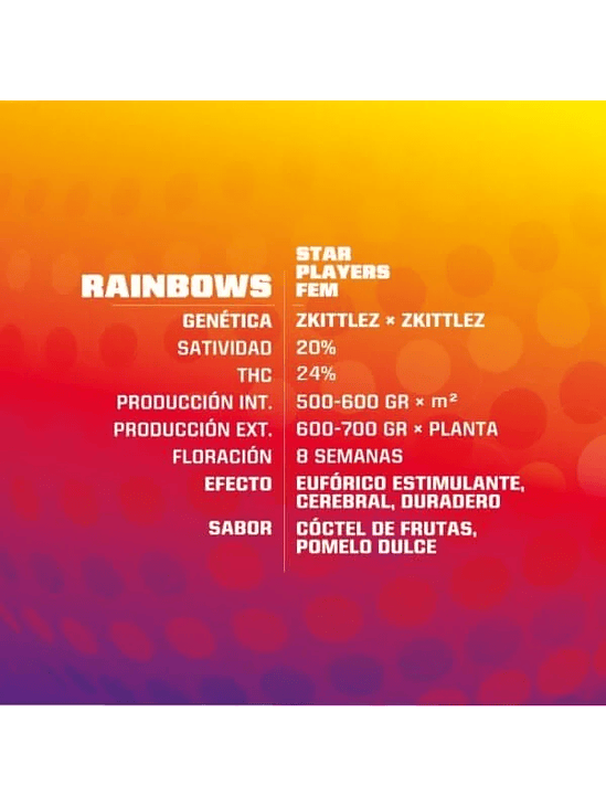 STAR PLAYERS RAINBOWS FEM X2-BSF 2