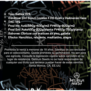 COOKIES CREAM AUTO X1-DELIRIUM SEEDS