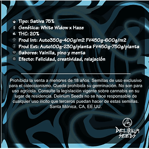 Delirium Moby Auto -Delirium Seeds (X4/X2/X1)