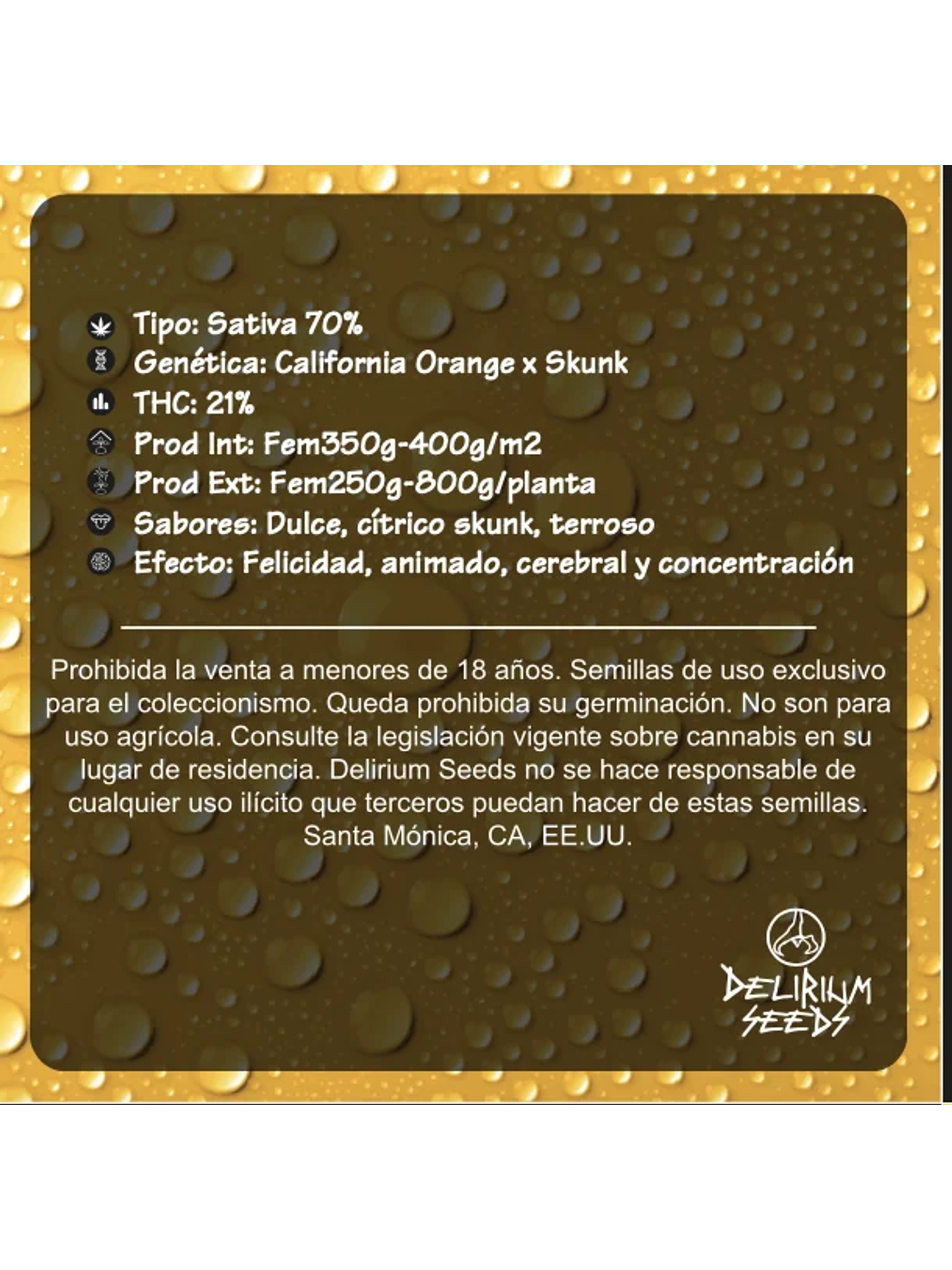 Delirium Tangi Fem -Delirium Seeds (X2/X1) 2