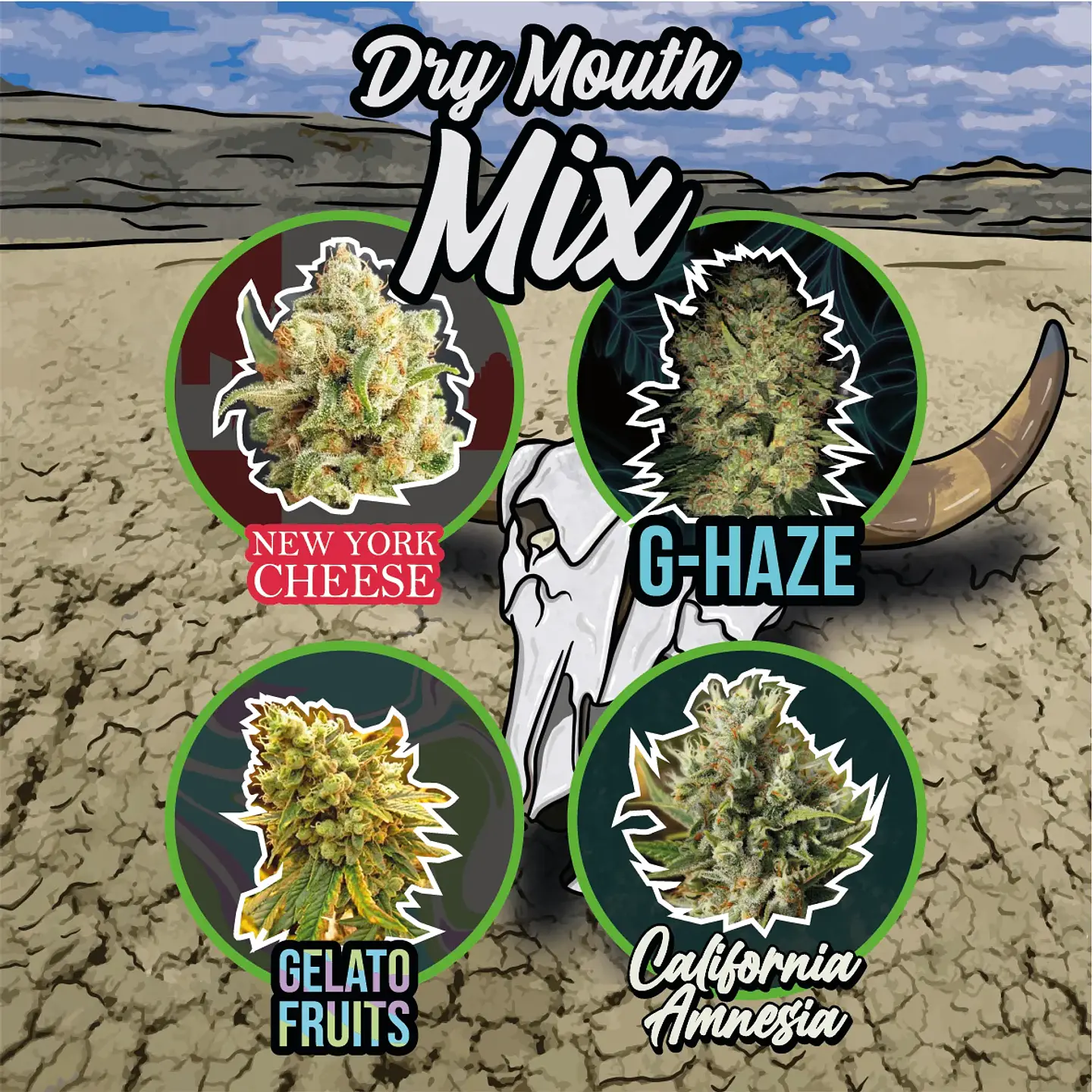 Mix Dry Mouth Line Auto (X4 / X8 / X14) -Delirium Seeds 1