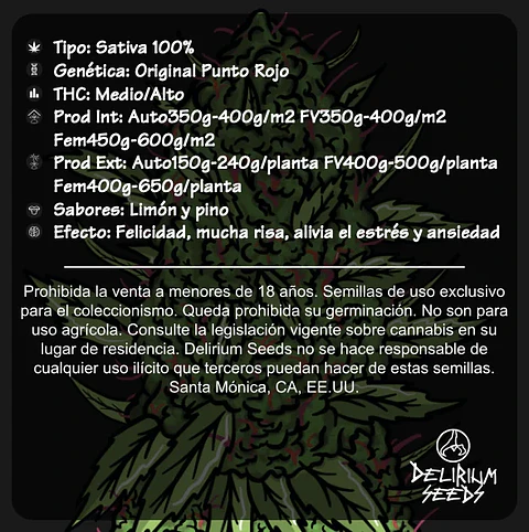 Punto Rojo Auto -Delirium Seeds (X12/X4/X2/X1)