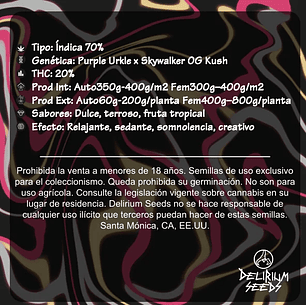 RED RAPPER AUTO X1-DELIRIUM SEEDS