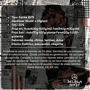 SKUNK POP CULTURE AUTO X1-DELIRIUM SEEDS