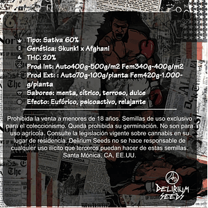 Skunk Pop Culture Auto X2-Delirium Seeds