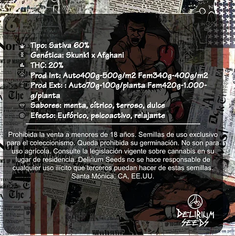 Skunk Pop Culture Auto -Delirium Seeds (X4/X2/X1)