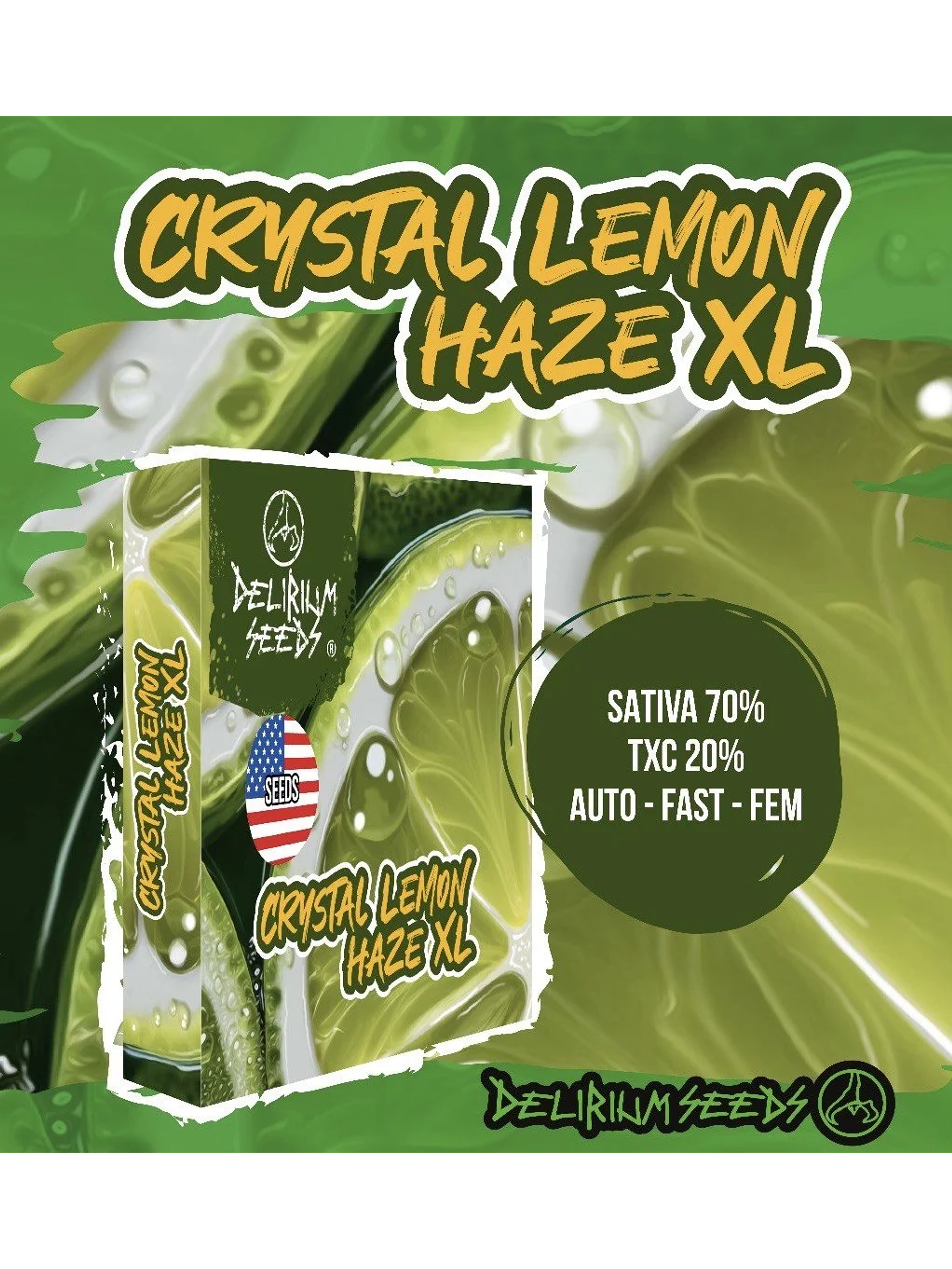 Crystal Lemon Haze Xl Auto -Delirium Seeds (X4/X2/X1) 2