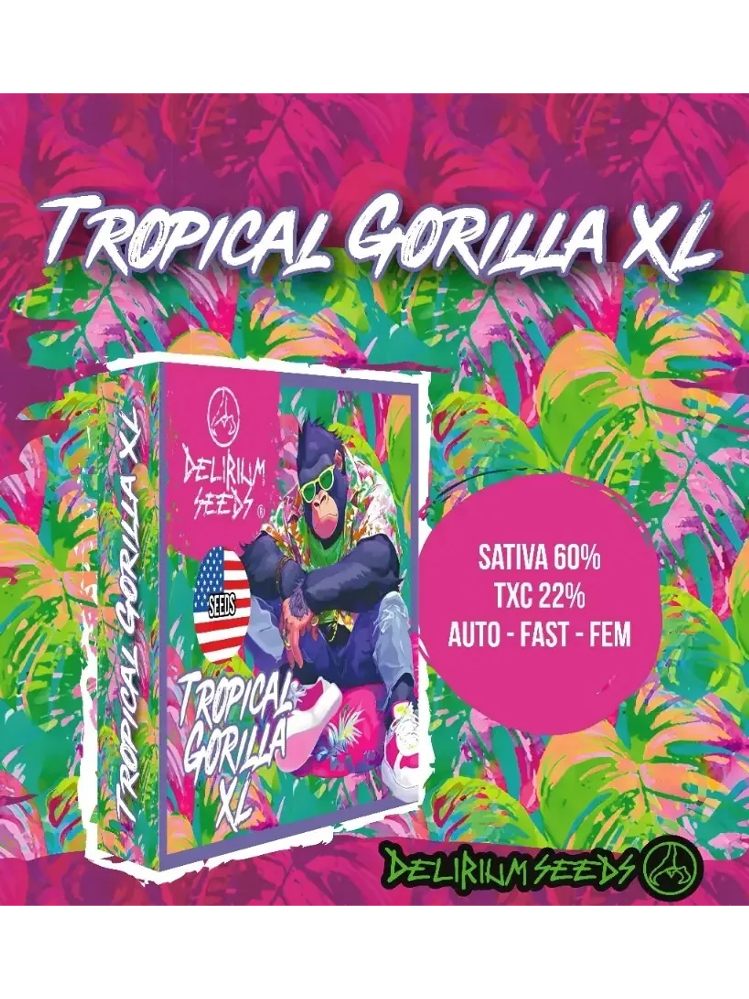 Tropical Gorilla Xl Auto -Delirium Seeds (X4/X2/X1) 2