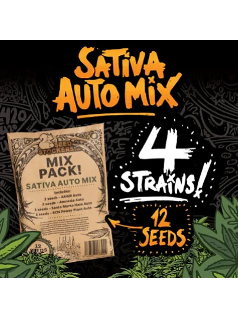 Sativa Auto Mix X12-Seedstockers 1