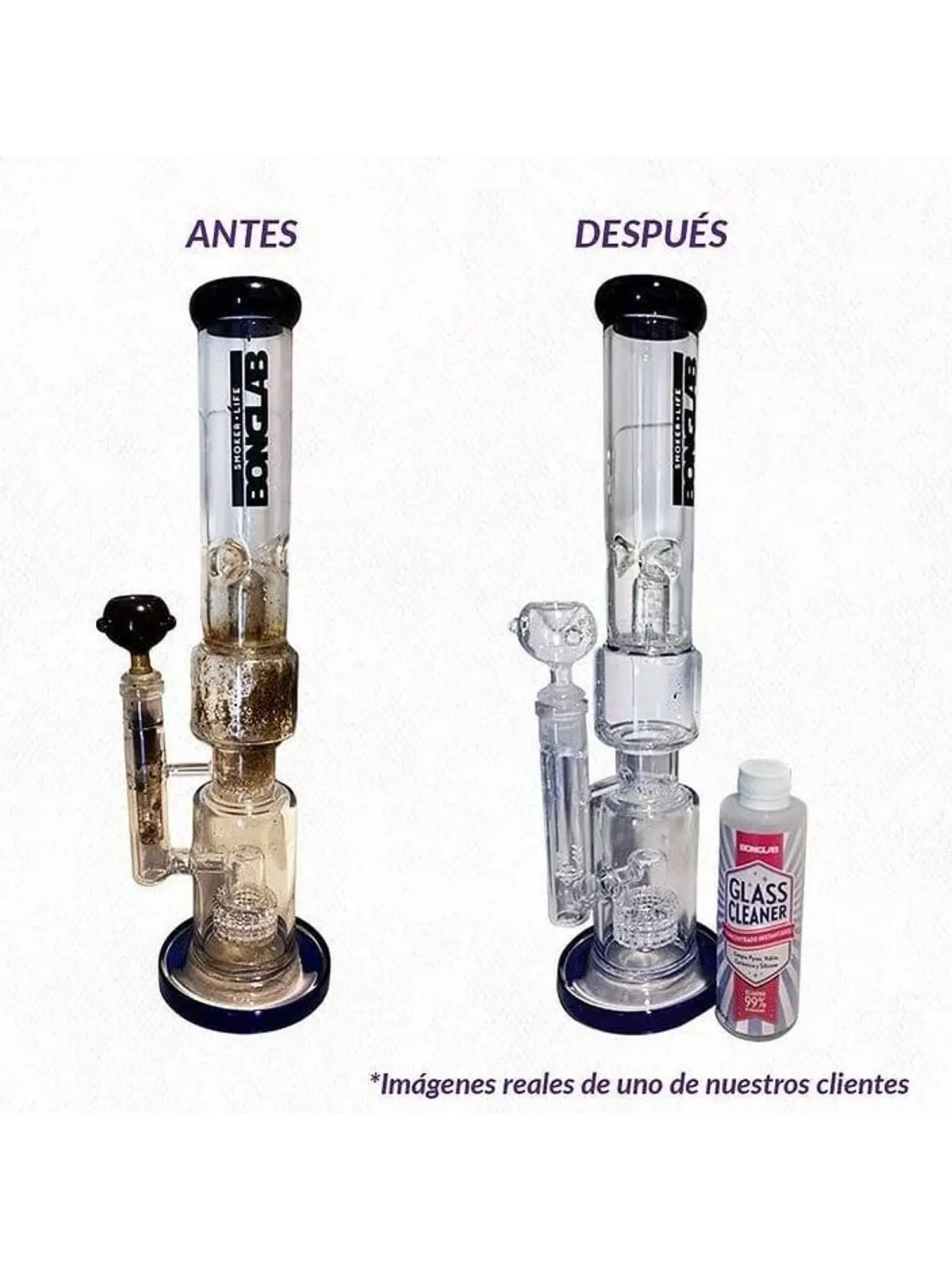 Glass Cleaner Limpiador 250Ml-Bonglab 4