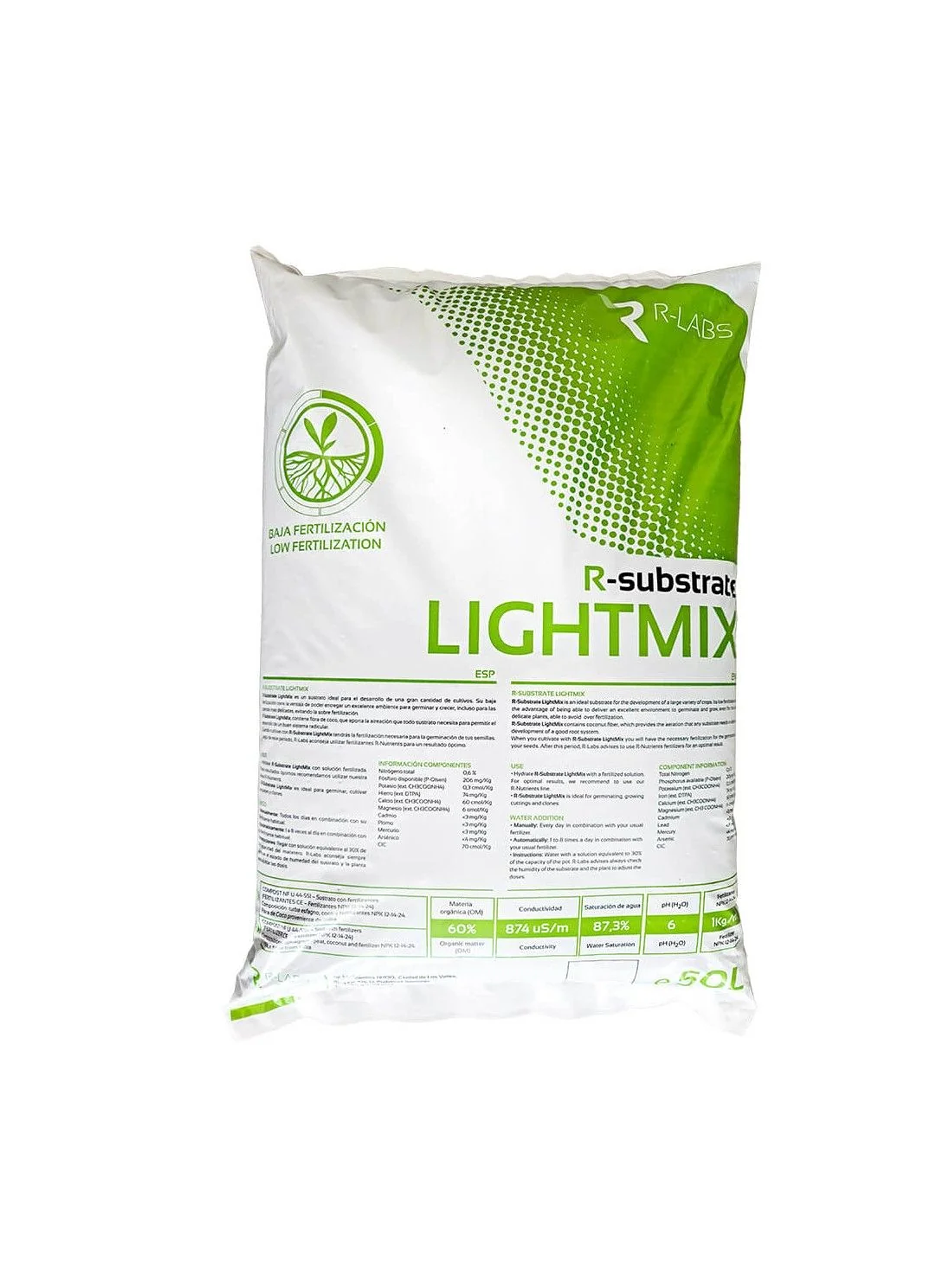Sustrato Light Mix 50Lt-R Labs 1
