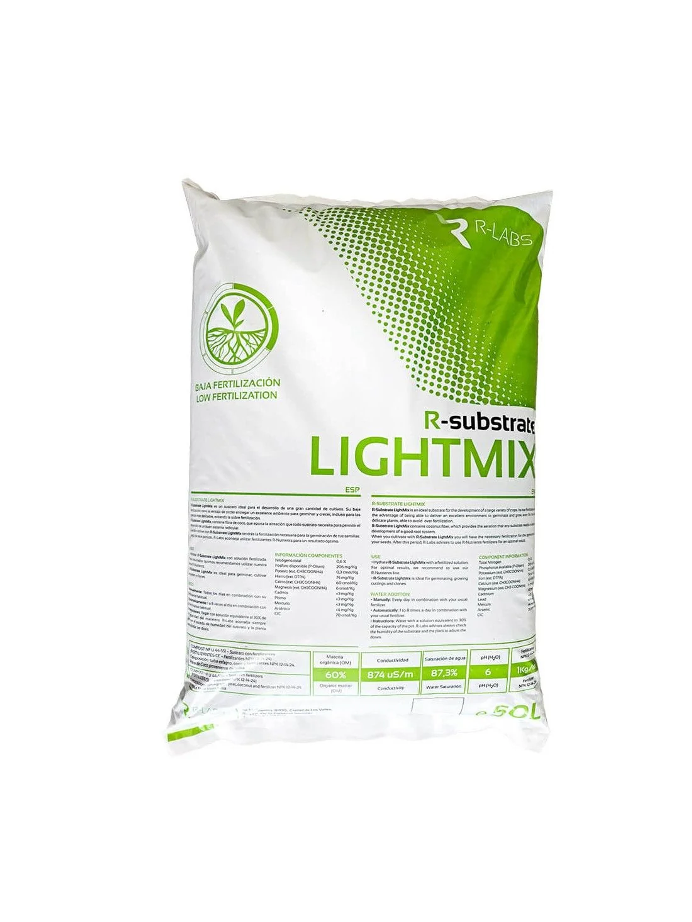 Sustrato Light Mix 50Lt-R Labs 1