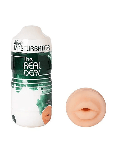 MASTURBADOR BOCA SUPER REALISTA ALIVE 4