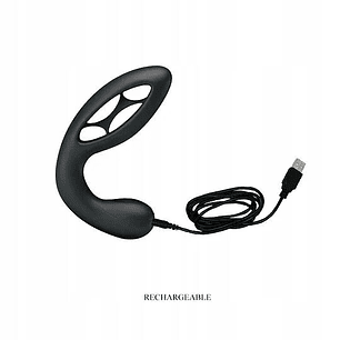 PLUG ANAL VIBRATORIO FLEXIBLE RECARGABLE