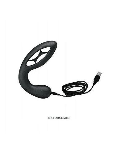 PLUG ANAL VIBRATORIO FLEXIBLE RECARGABLE 1