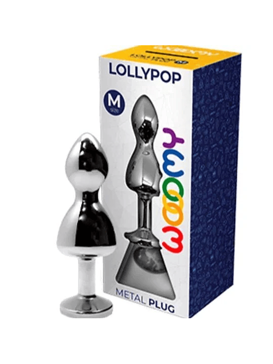 PLUG ANAL METÁLICO WOOOMY LOLLYPOP 3