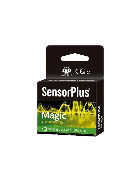 PRESERVATIVO SENSOR PLUS - MAGIC FLUORESCENTE 1