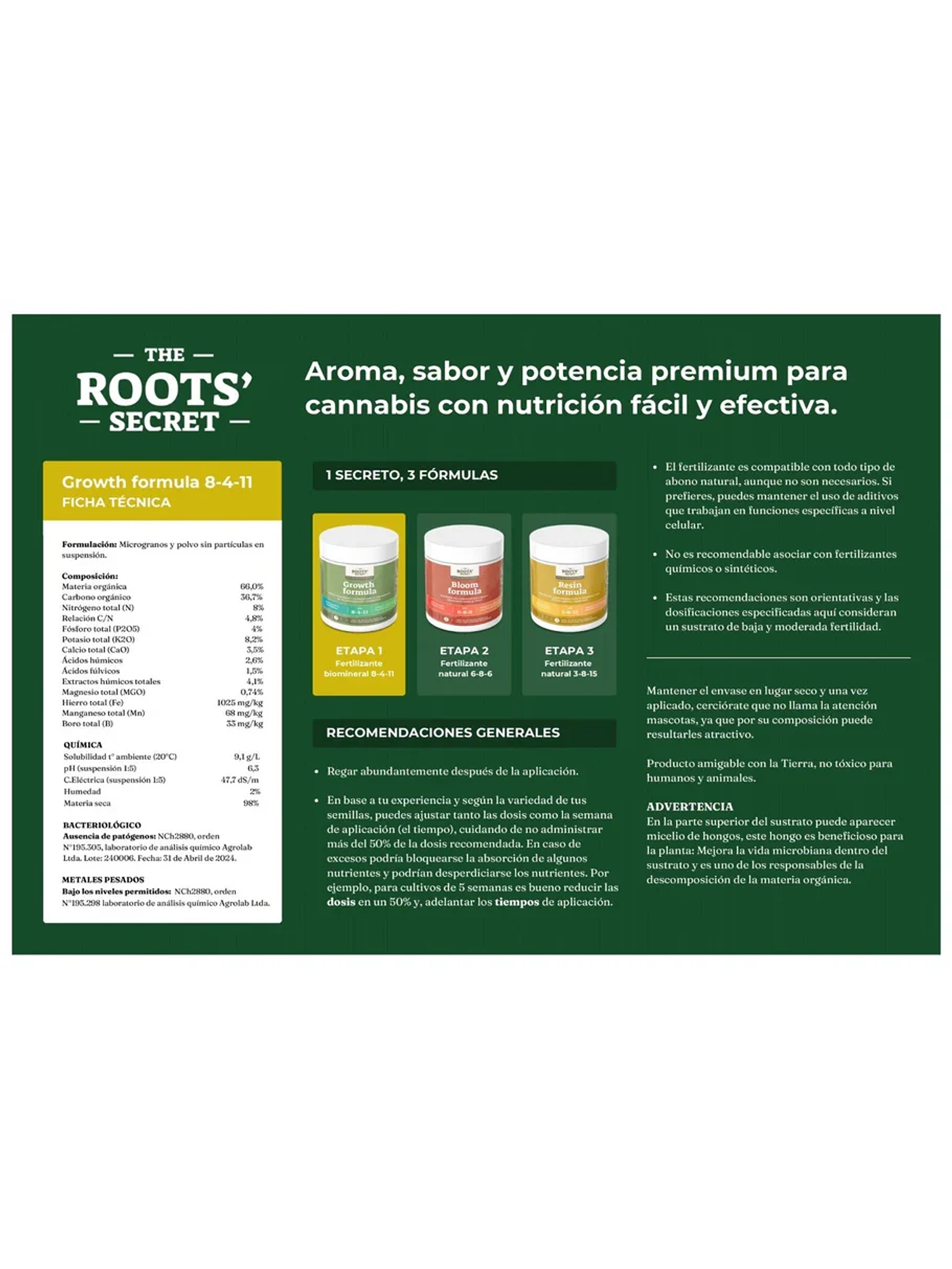Try Pack De Fertilizantes The Root Secret 2