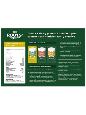 TRY PACK DE FERTILIZANTES THE ROOT SECRET 5